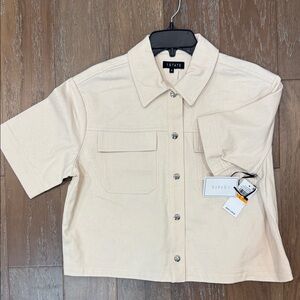 1. State Cream Button Down Shirt or Jacket